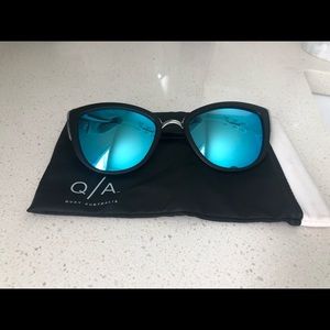 Quay sunglasses and case